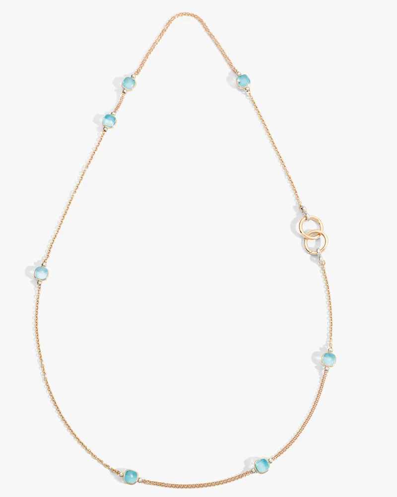 Pomellato Halskette Nudo Blau