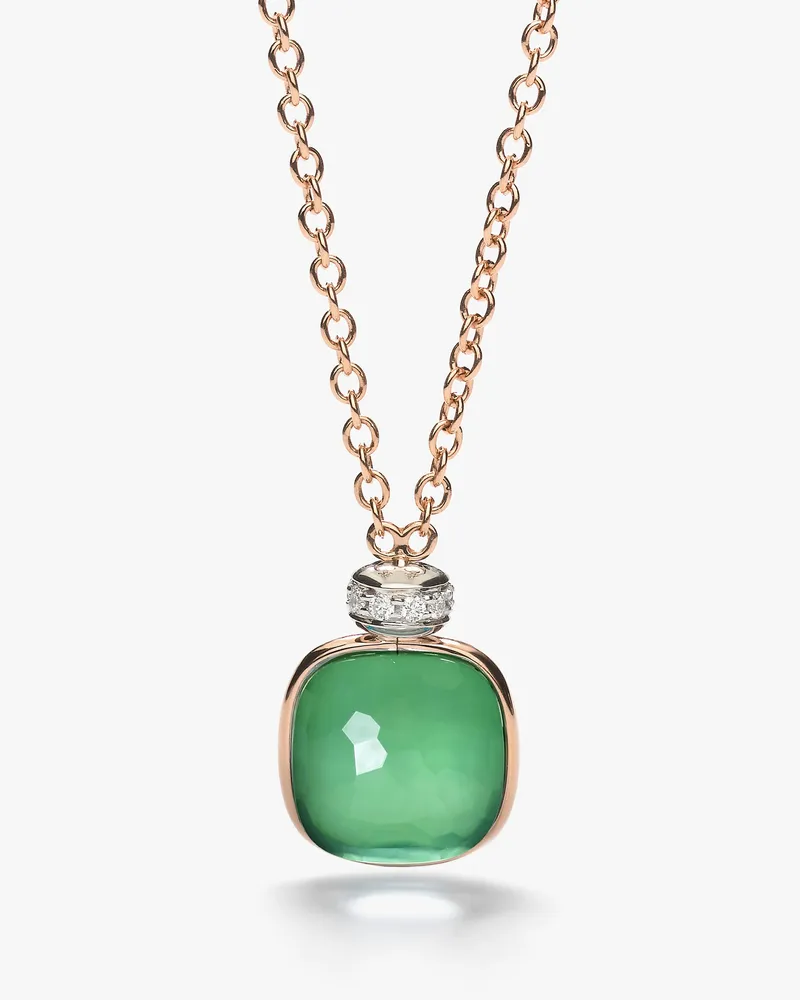 Pomellato Nudo Classic Halskette mit Anhänger Grün
