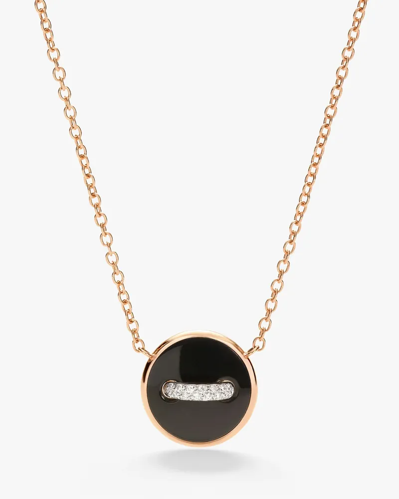 Pomellato Pom Pom Dot Halskette mit Anhänger Schwarz