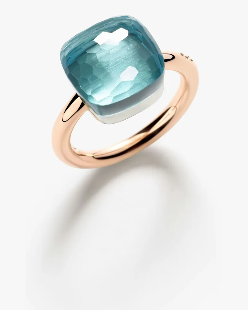 Pomellato Grosser Ring Nudo Blau
