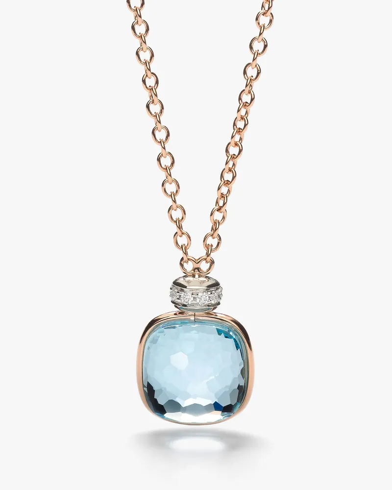 Pomellato Nudo Classic Halskette mit Anhänger Blau