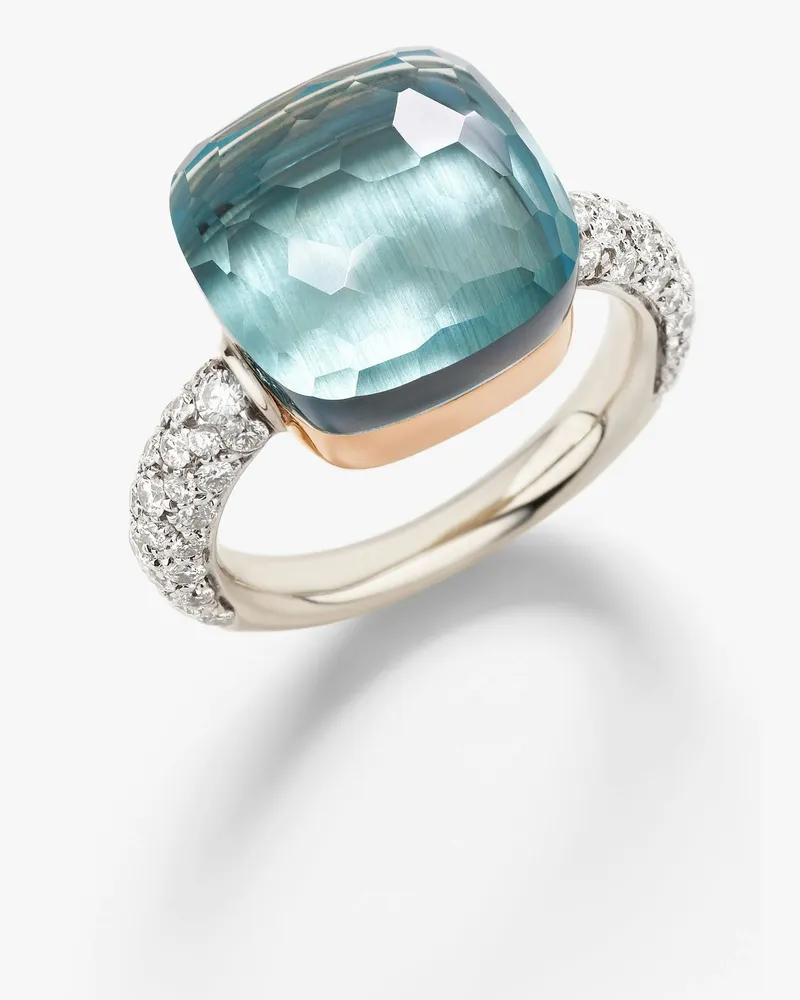 Pomellato Ring Nudo Blau