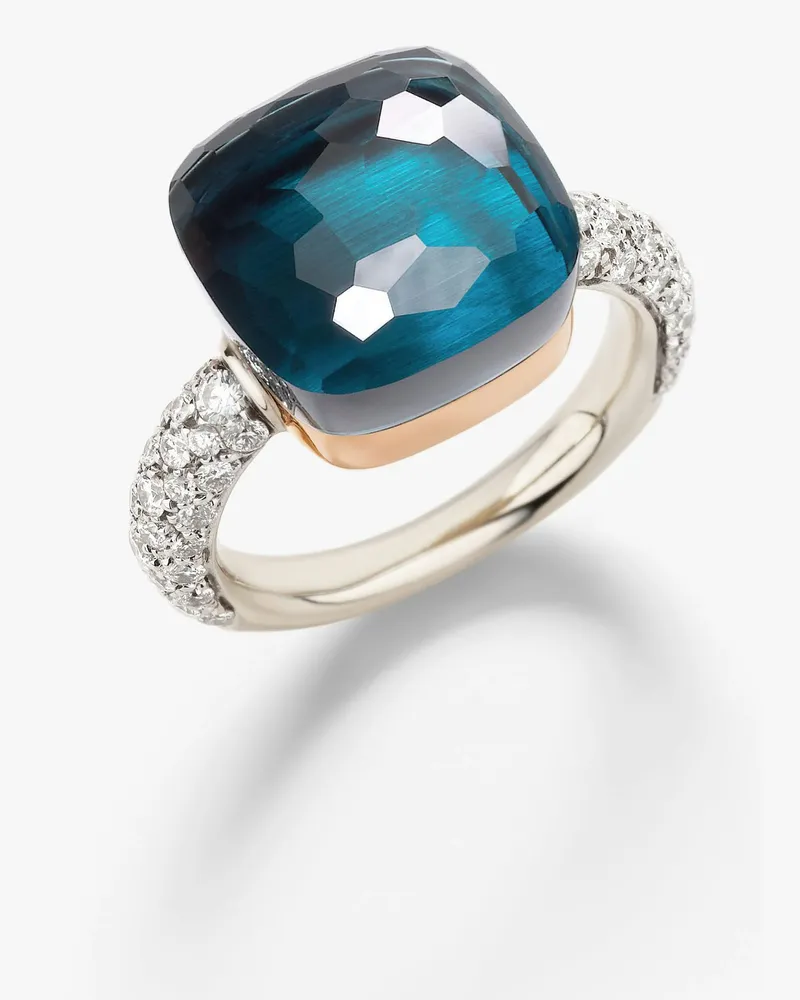 Pomellato Ring Nudo Blau