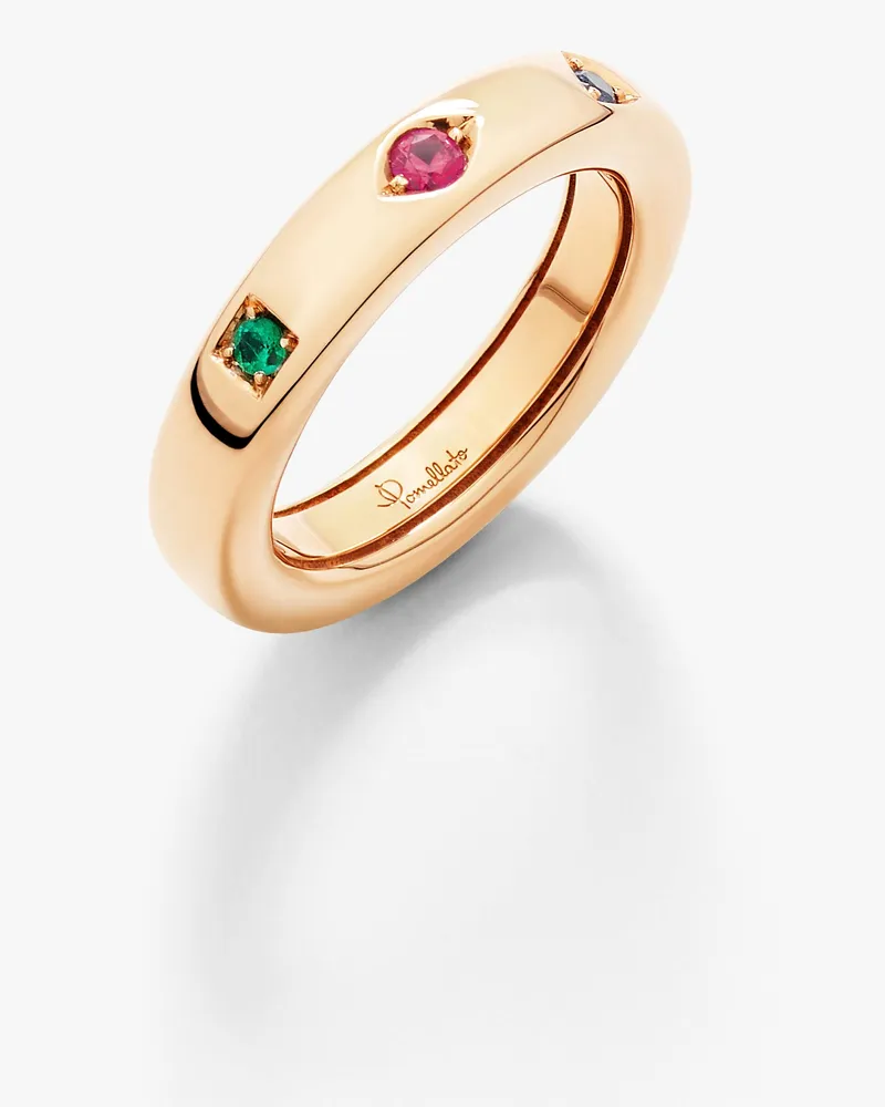 Pomellato Iconica Extra Slim Ring Mehrfarbig