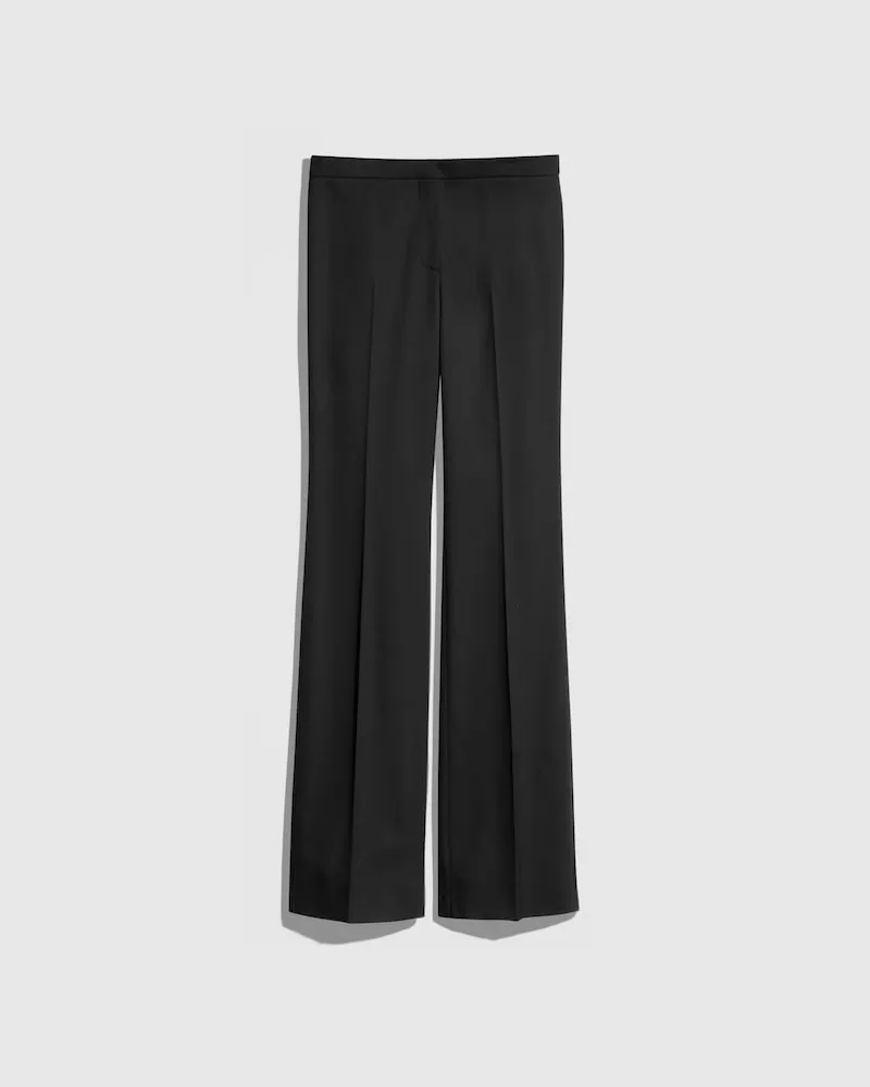 Gucci Hose aus Grain-de-Poudre-Wolle Schwarz