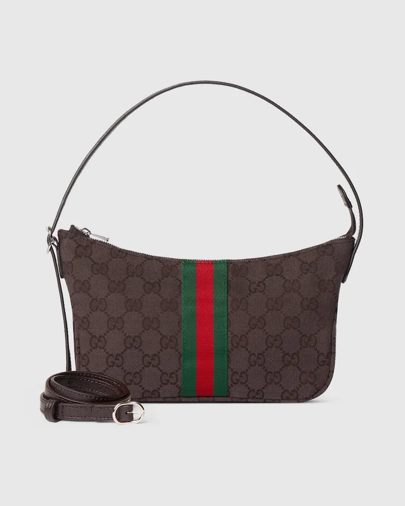 Gucci Kleine Lunetta Umhängetasche Braun