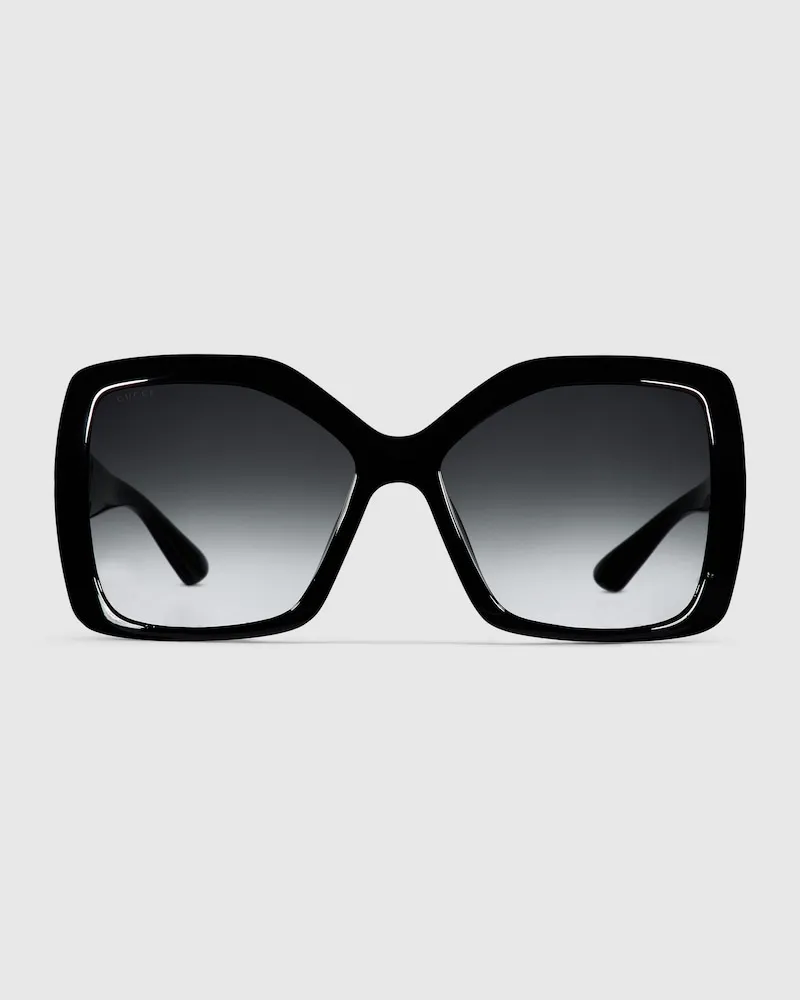 Gucci Sonnenbrille Mit Eckigem Rahmen Schwarz
