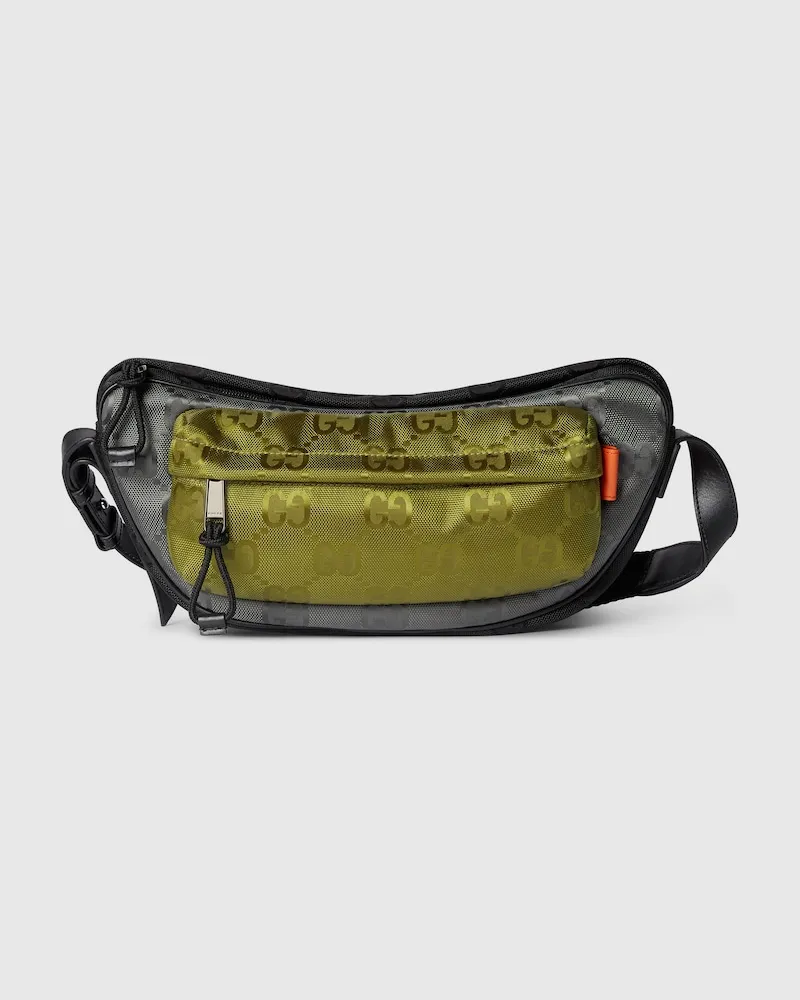 Gucci Mittelgroße Match GG Umhängetasche Grün