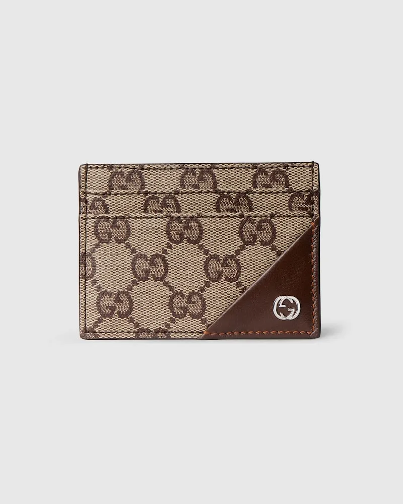 Gucci Kartenetui mit GG Beige