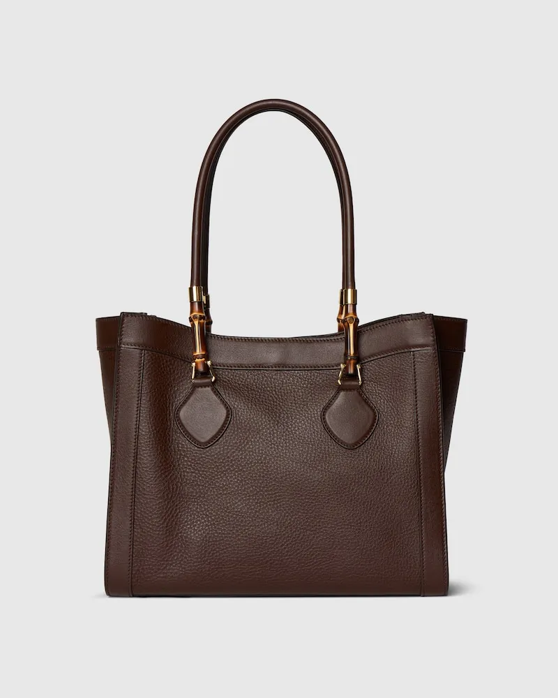 Gucci Mittelgroße Bamboo Tote Tasche Braun