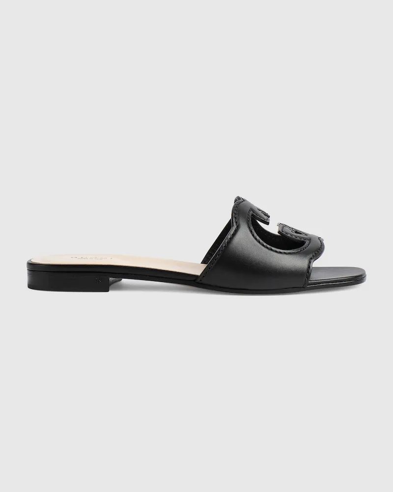 Gucci Mules À Motif GG Pour Femme, Taille Noir