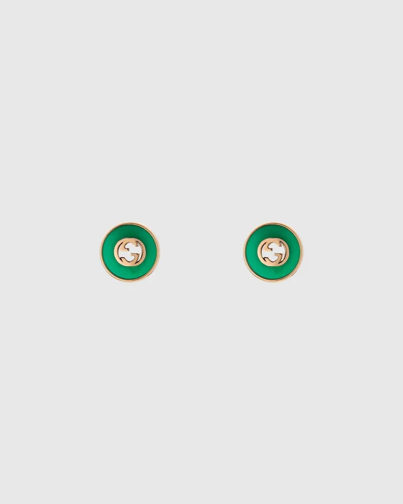 Gucci Interlocking Ohrstecker 18 Karat Gold