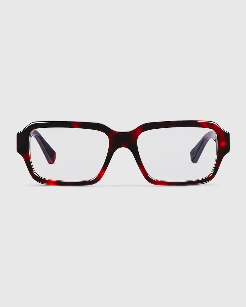 Gucci Sonnenbrille Mit Rechteckigem Rahmen Rot