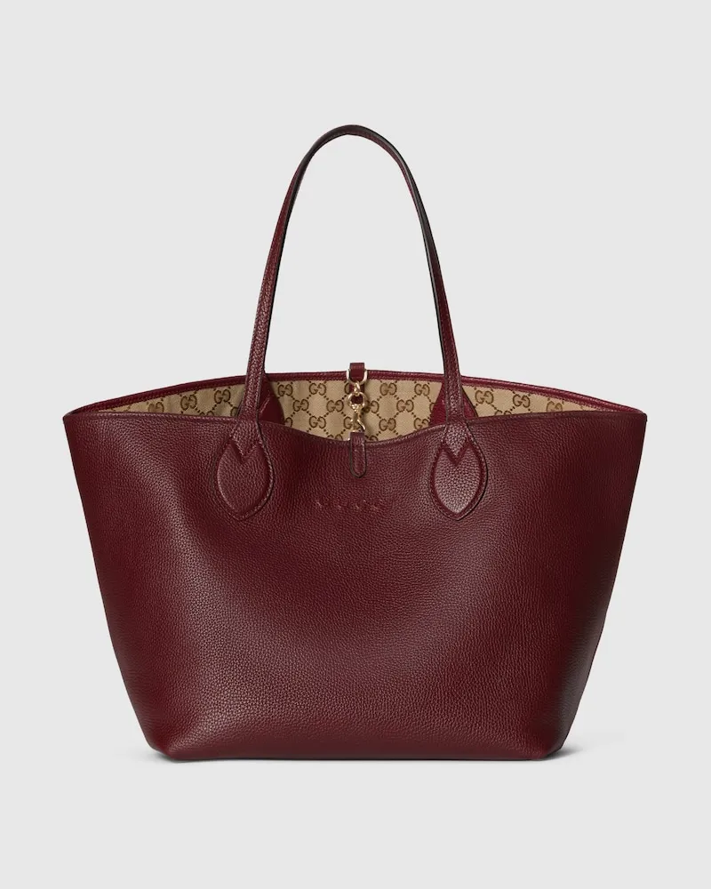 Gucci Großer, Wendbarer Totissima Shopper Bordeauxrot