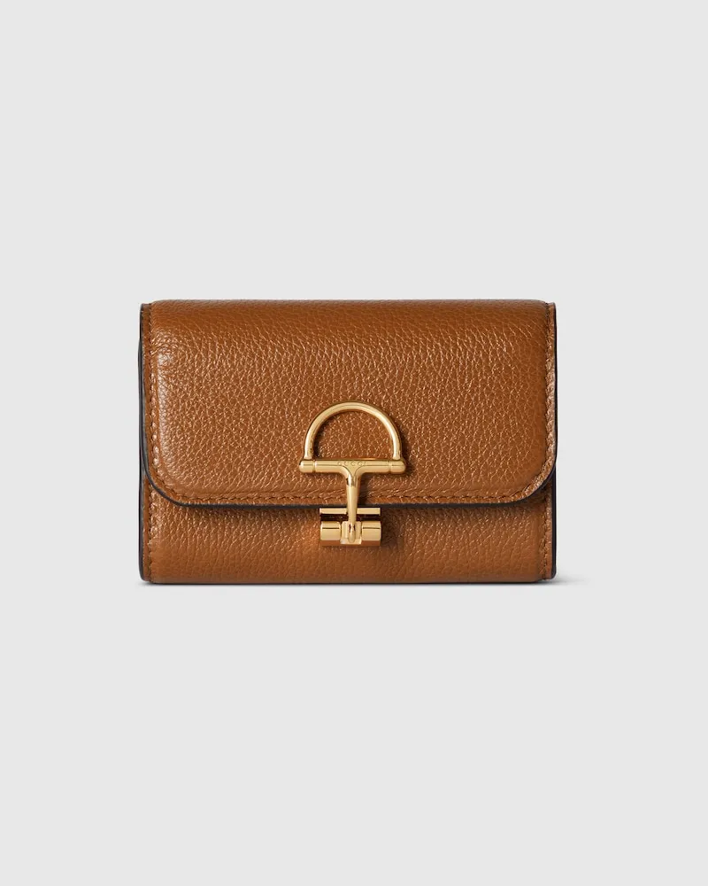 Gucci Softbit Kartenetui Braun