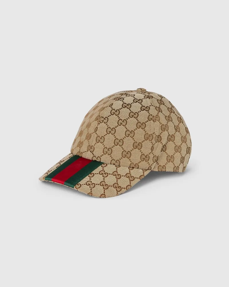 Gucci Baseballkappe aus GG Canvas, Größe Beige