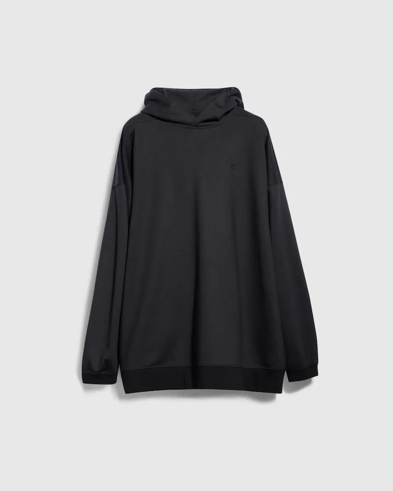 Gucci Seidenjersey-Sweatshirt mit Stickerei, Größe Schwarz