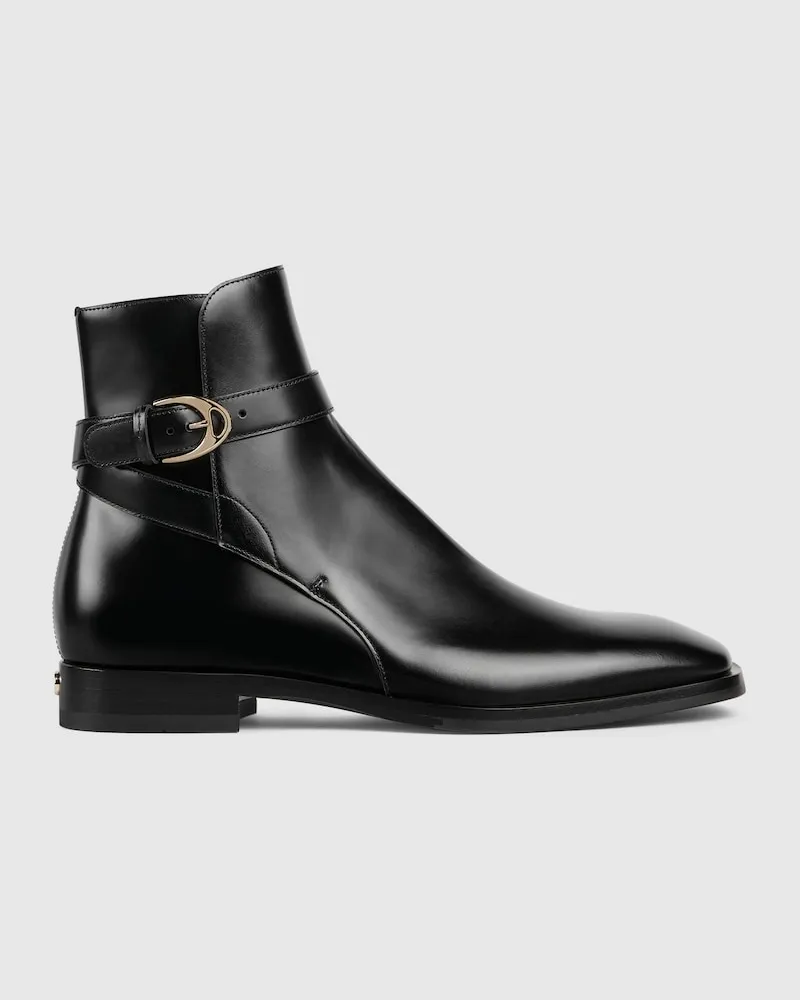 Gucci Bottines À Boucles Pour Homme, Taille Noir