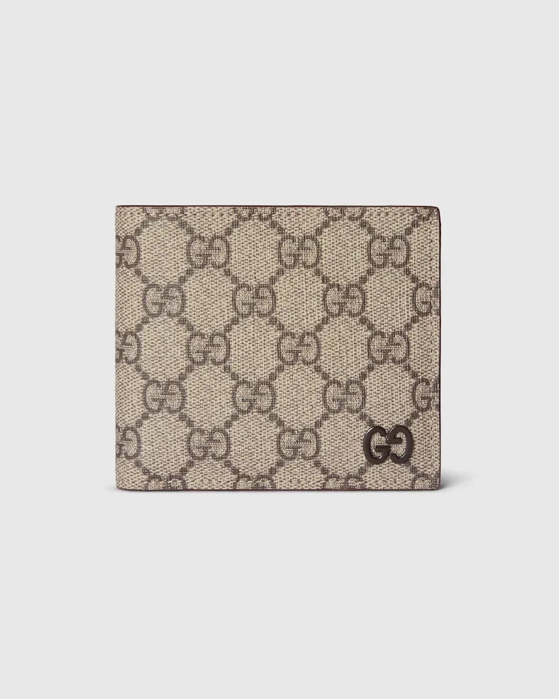 Gucci GG Portemonnaie Mit Brauner Innenseite Beige