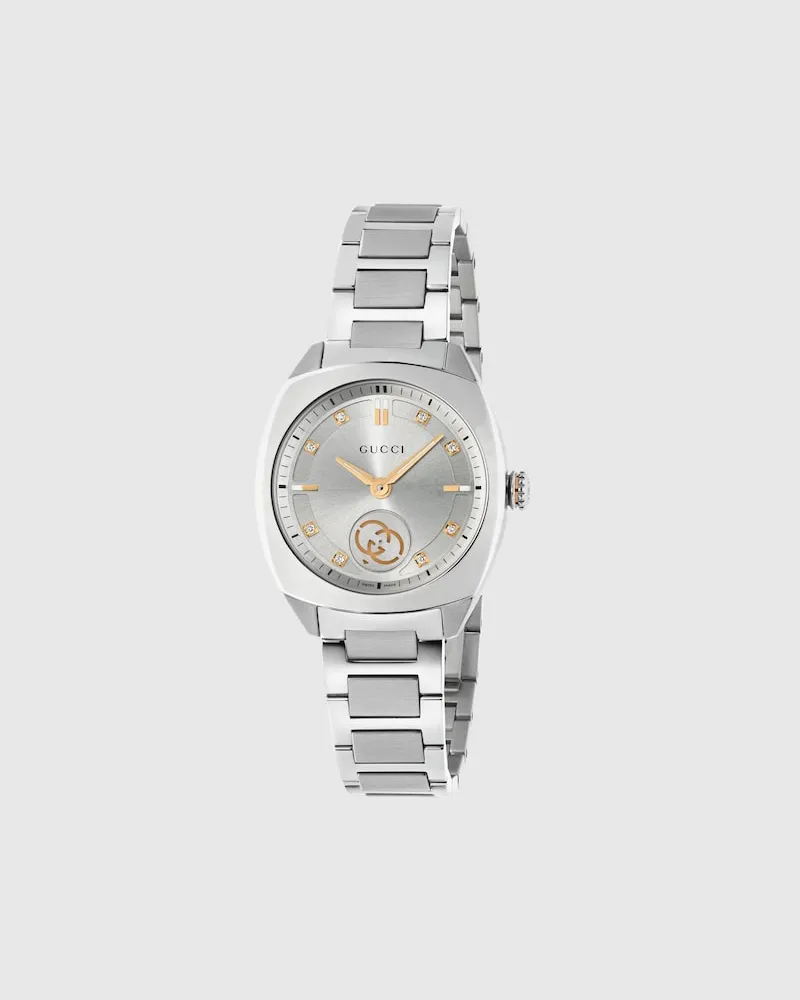 Gucci Interlocking Uhr, 29 mm Silver