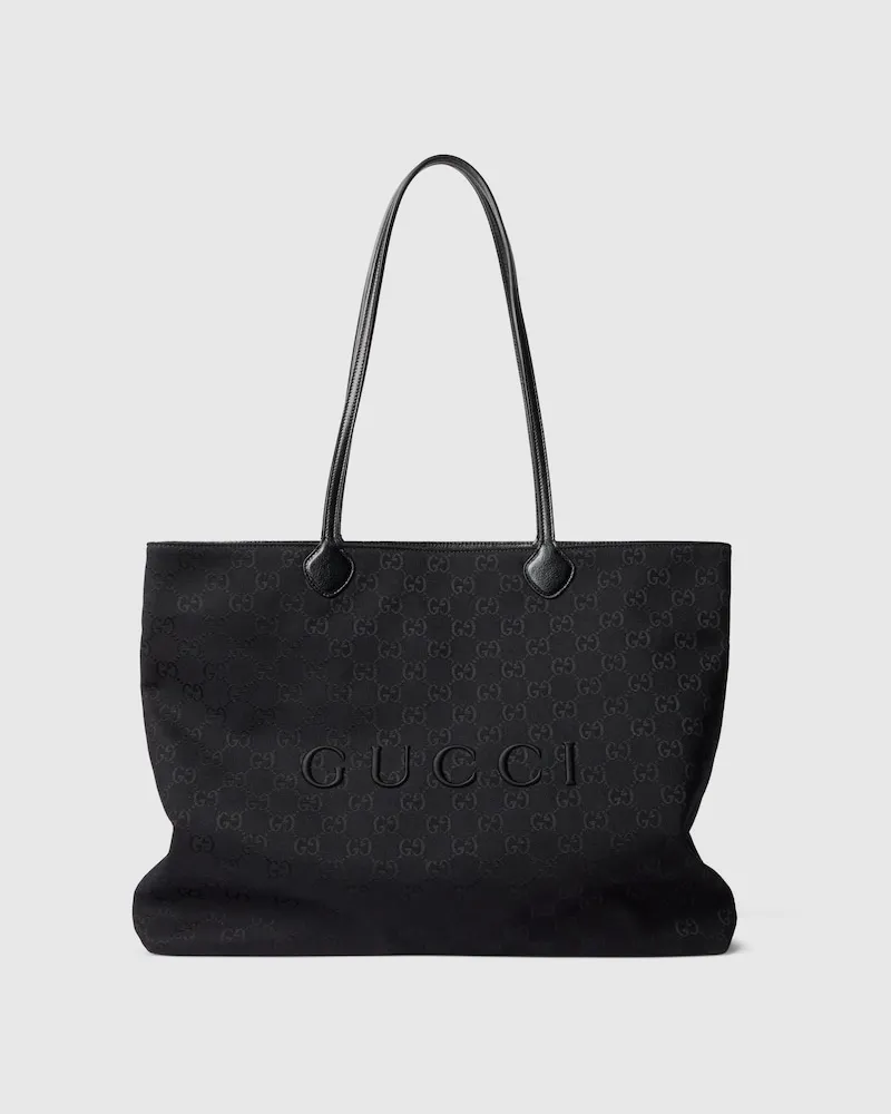 Gucci Großer NY Shopper Schwarz