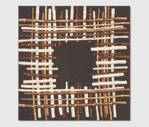 Vierecktuch aus Seidentwill Mit Print