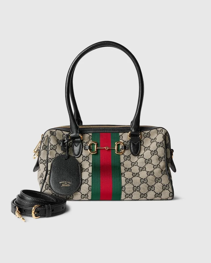 Gucci Mittelgroße Borsetto Boston Bag Beige