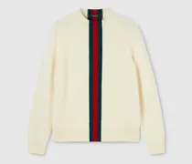 Pullover aus Wollstrick Mit Web-Intarsie, Größe