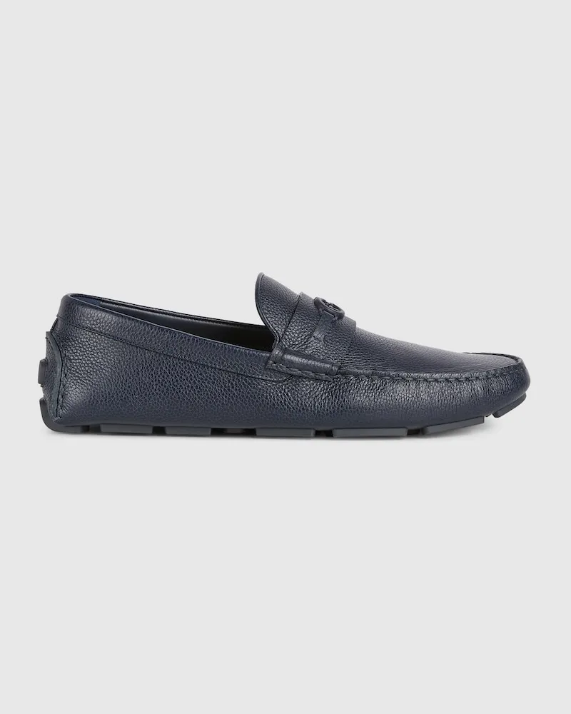Gucci Herren-Driver-Mokassin, Größe Blau