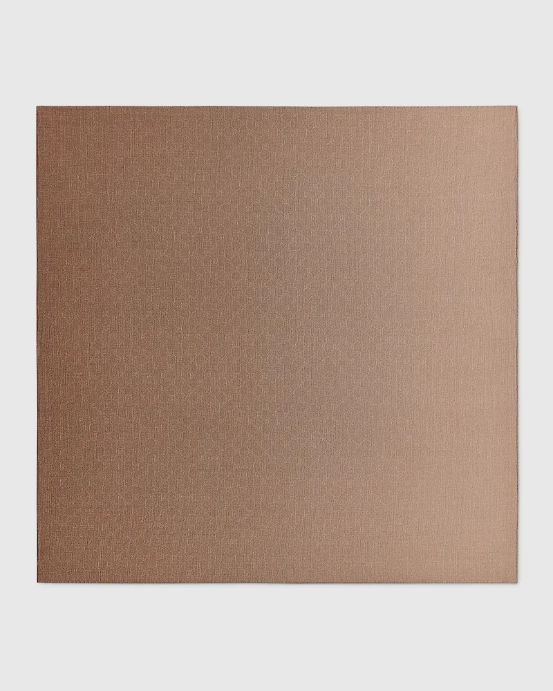 Gucci Halstuch aus GG Woll- Und Seidenjacquard Beige