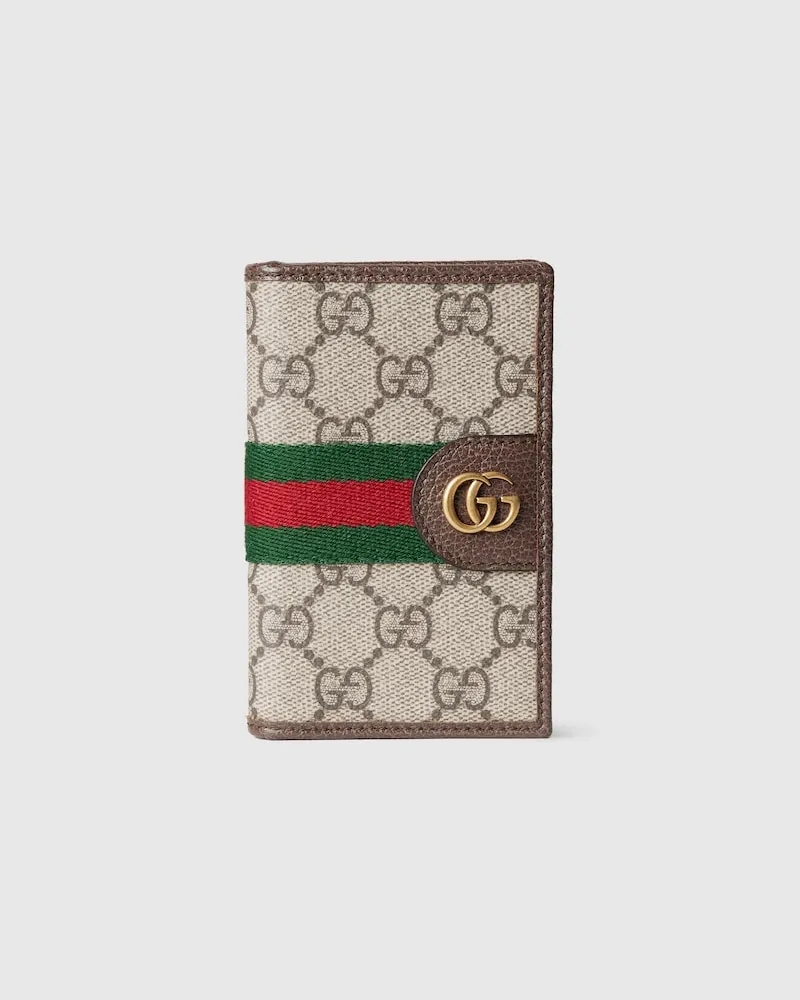 Gucci Längliches Ophidia Kartenetui Beige