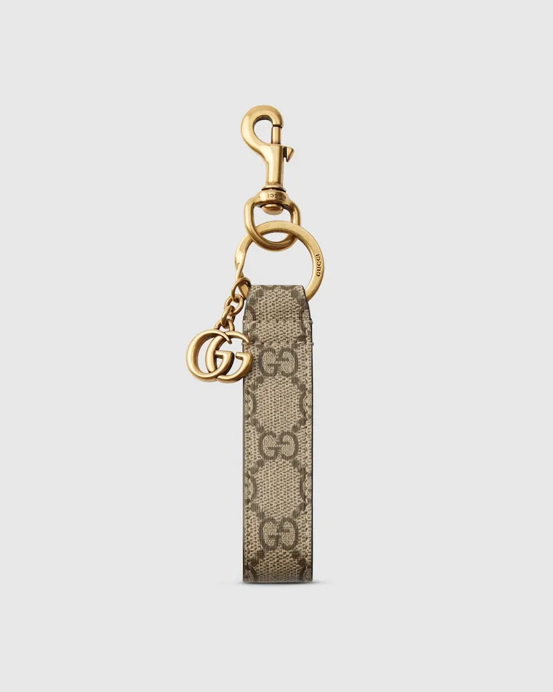 Gucci Ophidia Schlüsselanhänger Beige