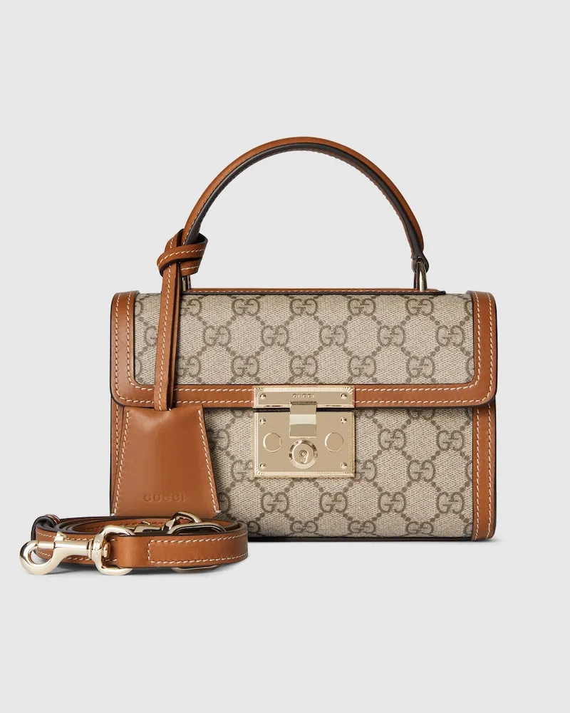 Gucci Kleine Padlock Henkeltasche Beige
