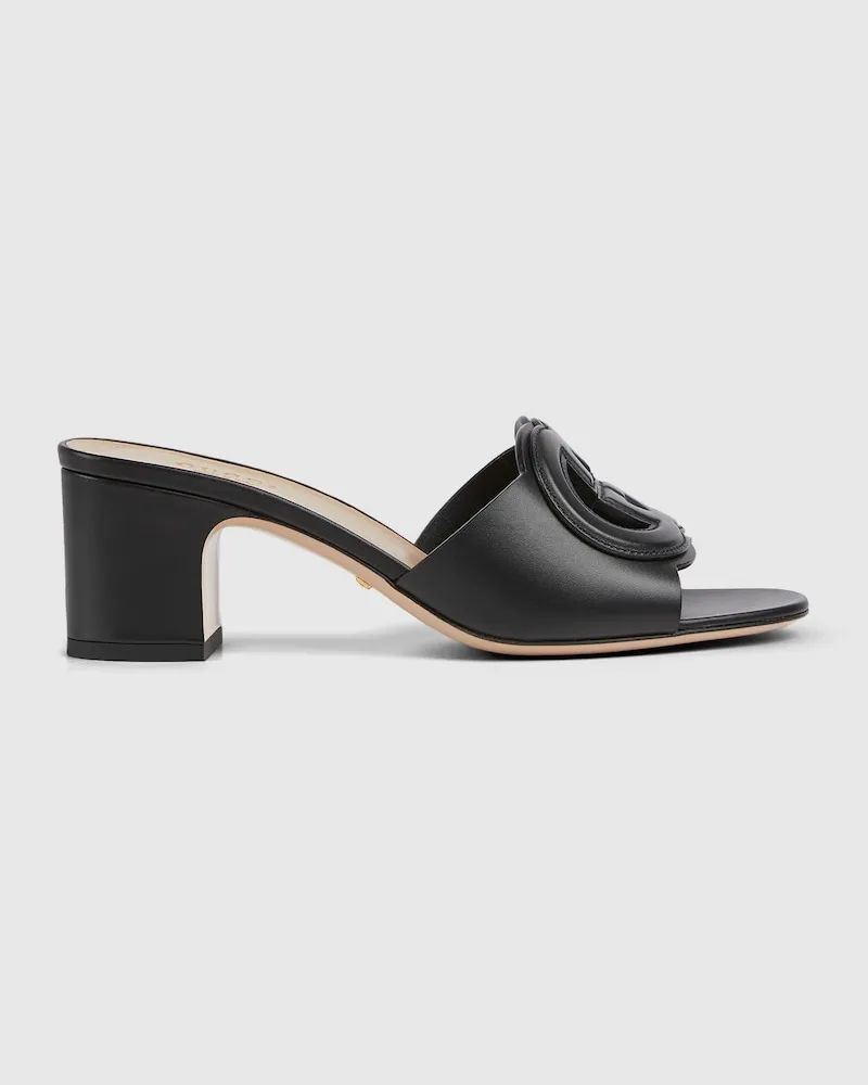 Gucci Damenpantolette Mit GG, Größe Schwarz