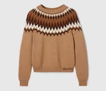 Pullover aus Grobem Wollstrick, Größe