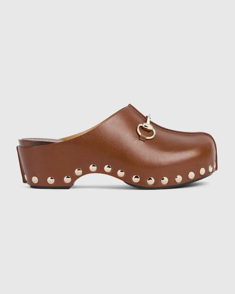 Gucci Sabots Compensés À Détail Mors Pour Femme, Taille Multicolore