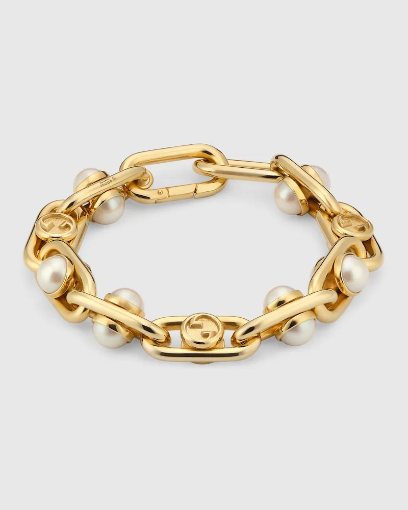 Gucci Armband Mit Beweglichen Perlen, Größe Undefined