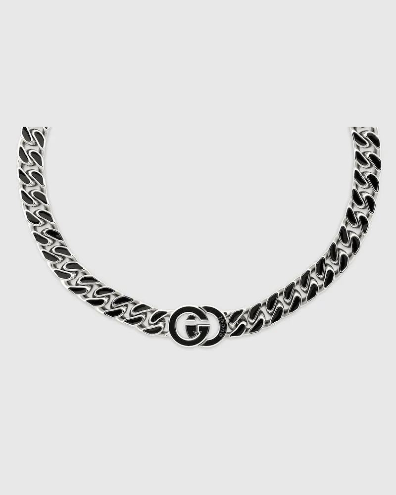 Gucci Flache Interlocking Gliederhalskette Undefined