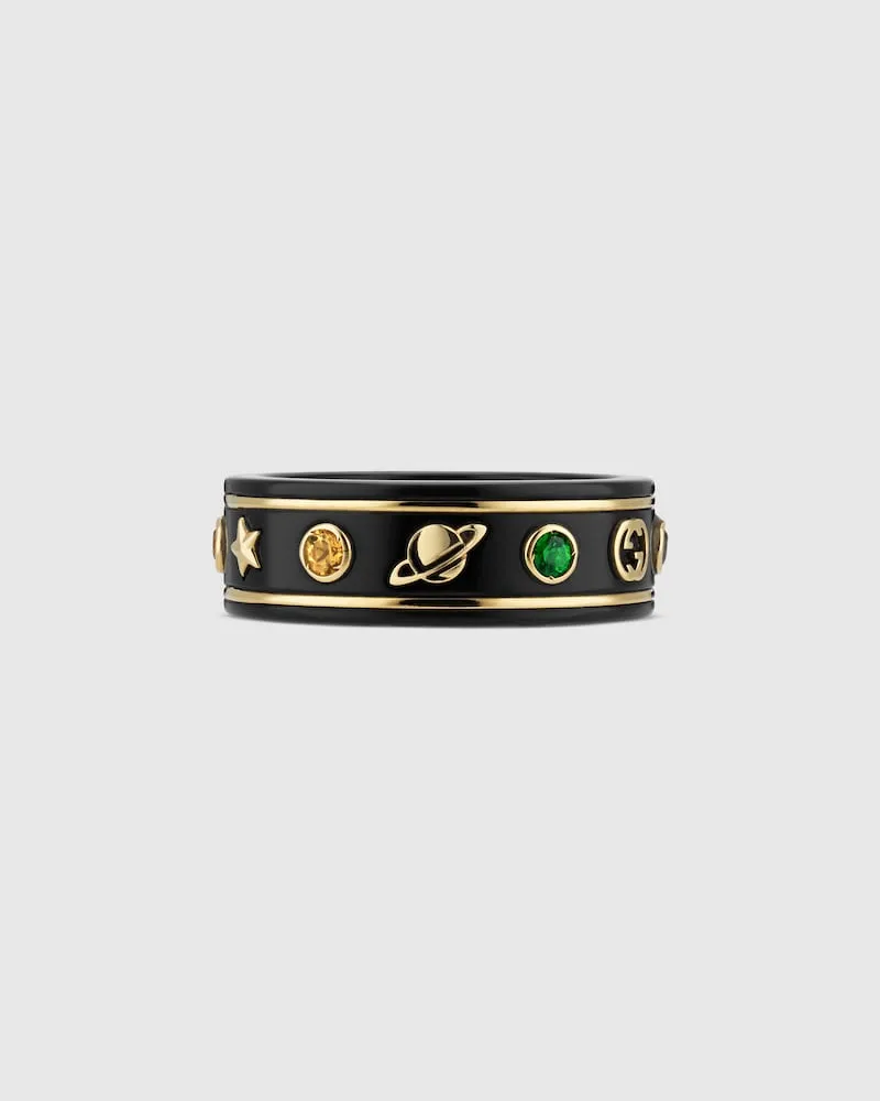 Gucci Icon Ring 18 Karat Mit Edelsteinen Undefined