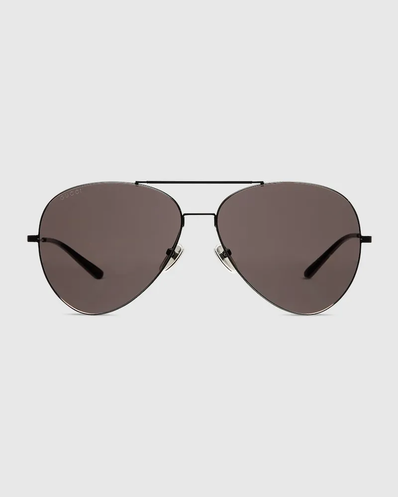 Gucci Sonnenbrille Im Pilotenstil Schwarz