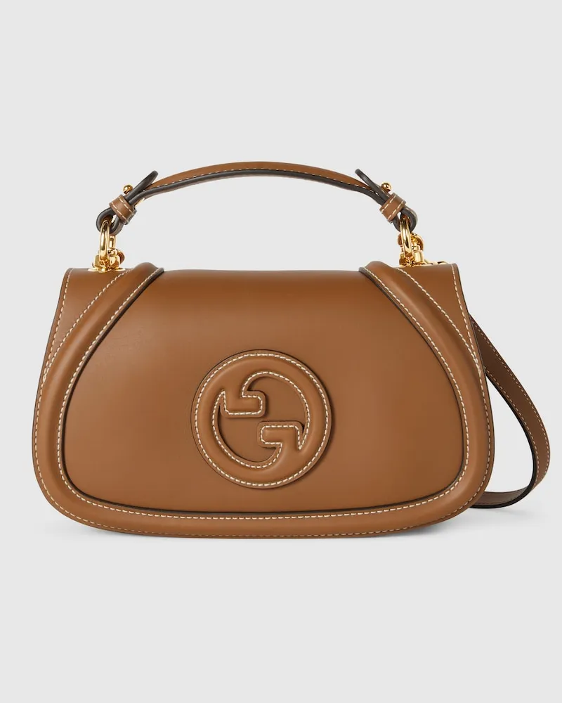 Gucci Sac À Main Blondie Moyen Format Marron