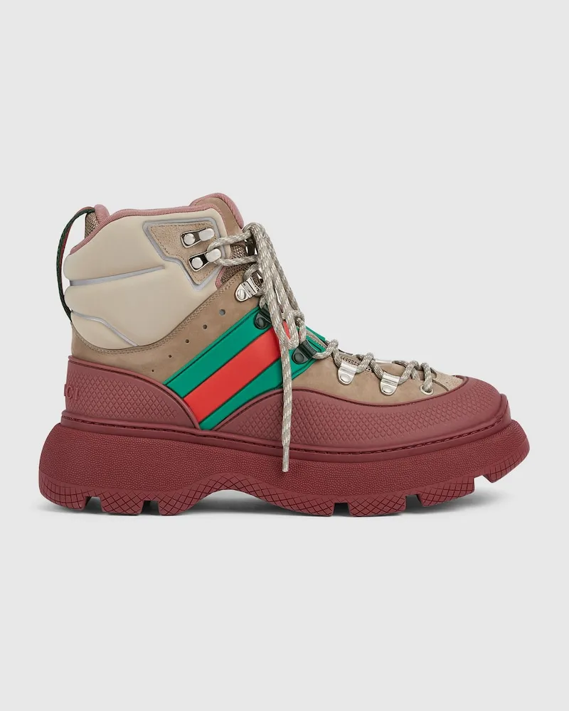 Gucci Herren-Schnürstiefel, Größe Beige