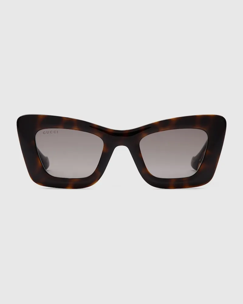 Gucci Sonnenbrille In Katzenaugenform Braun