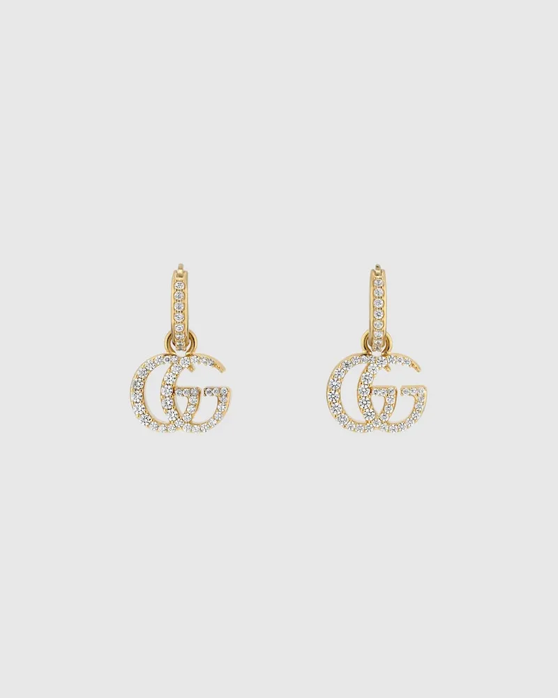 Gucci GG Marmont Ohrringe Mit Kristallen Undefined