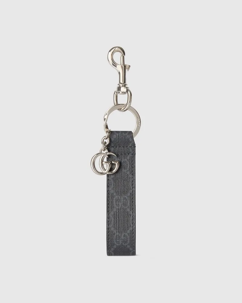 Gucci GG Schlüsselanhänger Mit Doppel G Schwarz