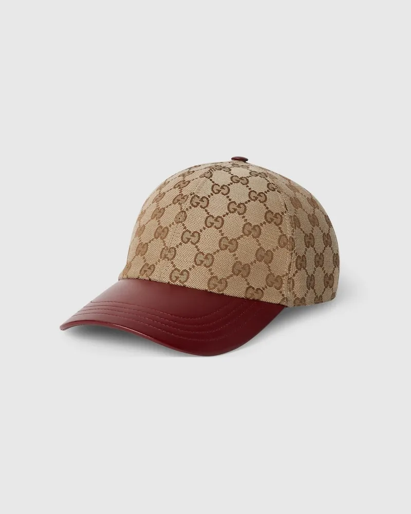 Gucci Baseballkappe aus GG Canvas, Größe Beige