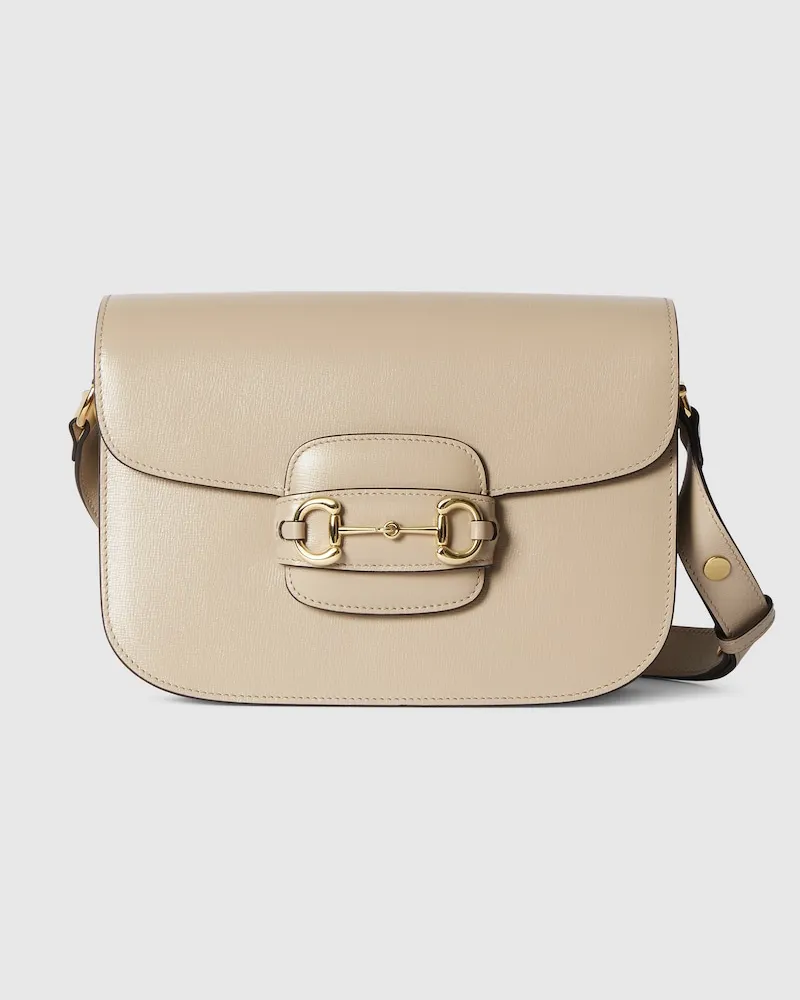 Gucci Mittelgroße Horsebit 1955 Schultertasche Nude