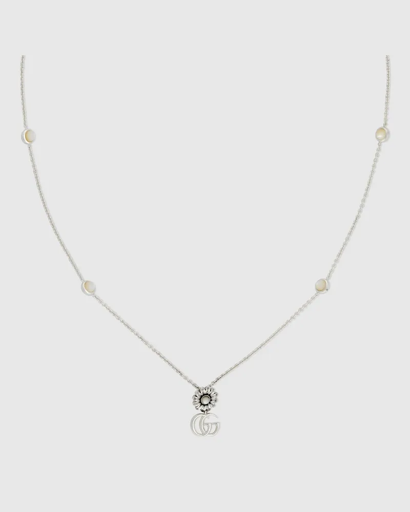 Gucci GG Marmont Halskette mit Perlmuttdetails Undefined