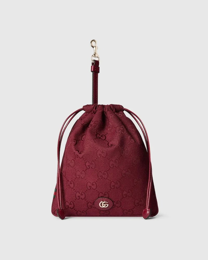 Gucci Minuet Pouch-Anhänger Bordeauxrot