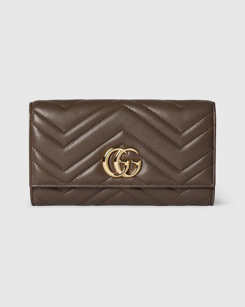 Gucci Lange Brieftasche GG Marmont Braun